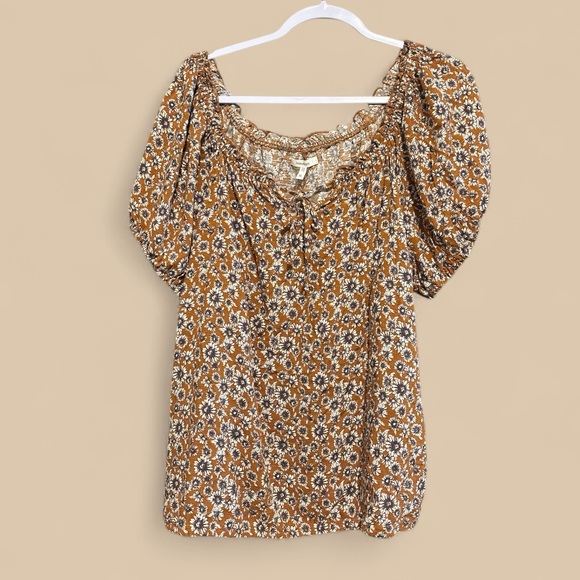Tops - Maurice’s - Floral Boho Puff Sleeve Blouse - XL